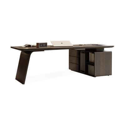 Coffee Rectangular Manufactured Wood  desk