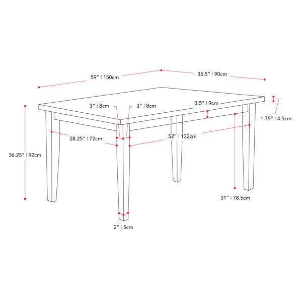 Dimensions du produit