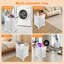 Plastic Rolling Laundry Basket with Handles