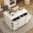 Modern 12-Drawer Storage Bench With Flip-Up Seat