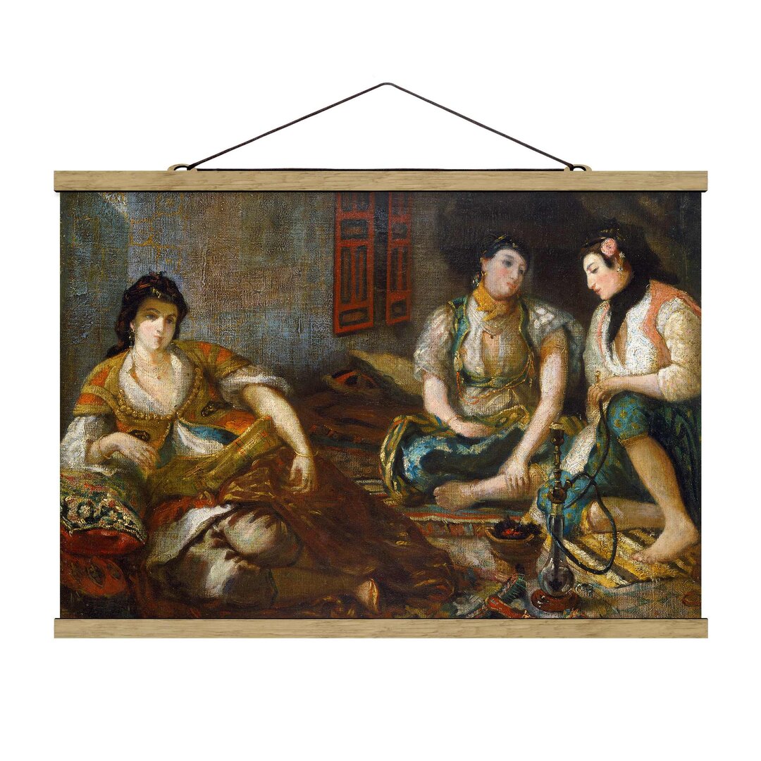 Stoffbild Three Arab Women von Eugène Delacroix