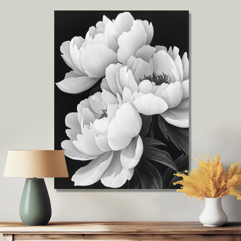 Banwell - salon d'art mural floral, H 32 po x l 16 po, Toile tendue, Ne s’applique pas