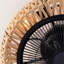 Ventilateur de corde rétro 20 "avec télécommande et ventilateur réglable à 6 vitesses pour salon, chambre à coucher, cuisine - AMPOULES NON INCLUSES