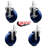 Solid Poly Swivel Grip Ring Stem Caster