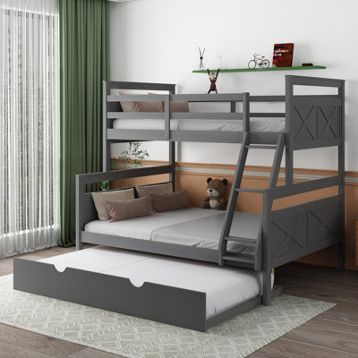 Gailynn Twin Over Full Solid Wood Standard Bunk Bed by Harriet Bee by Harriet Bee