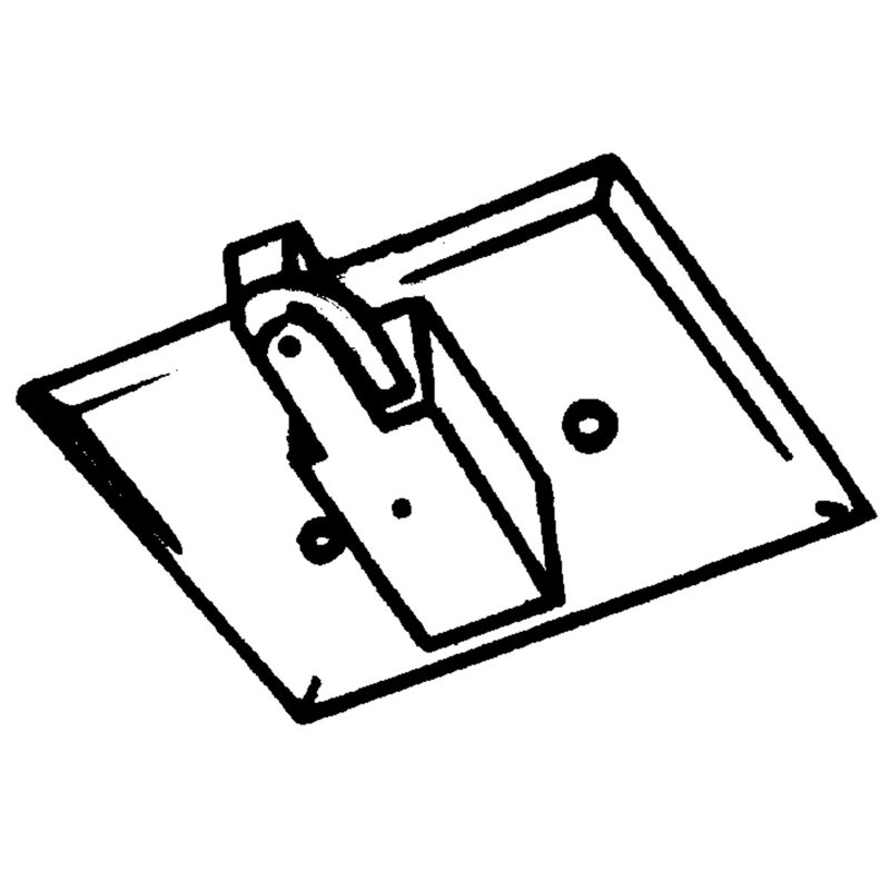 Alimentation de bout avec auvent Alpha Trak, Blanc brillant
