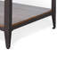 Ayka Coffee Table w Shelf, Nailhead Accent, 48 Inch Rectangular Brown