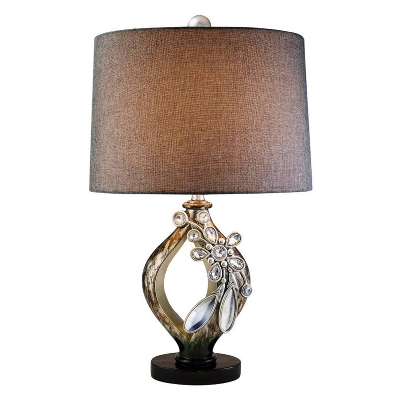Lampe de table 28,25 po "Balleria", cristal et verre