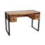 Kimbell Solid Wood Top Metal Base Writing Desk