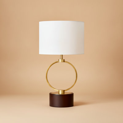 Lampe de chevet Mid-Century moderne en bronze
