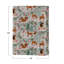 Cotton Printed Tablecloth With Woodland Flora And Fauna Pattern