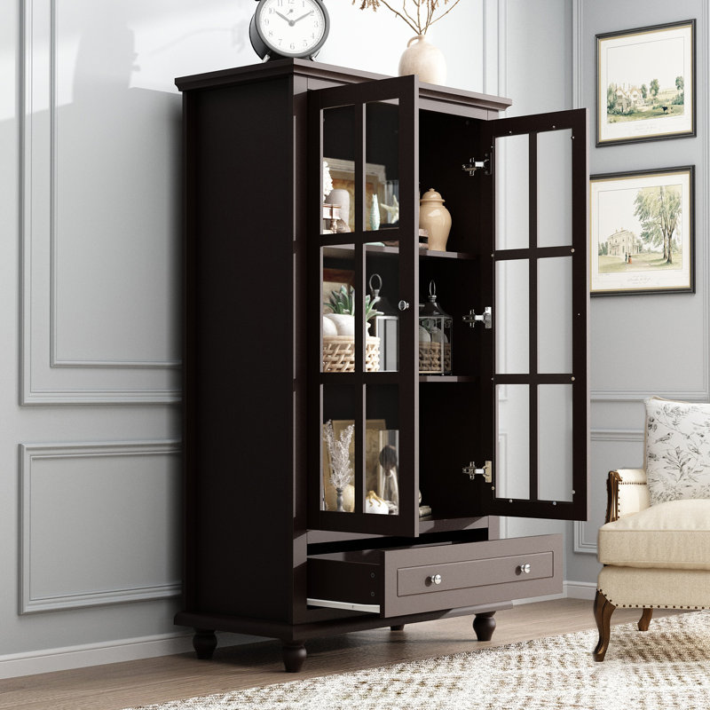 Présentoir Latwon de 31,5 po de largeur, Noyer