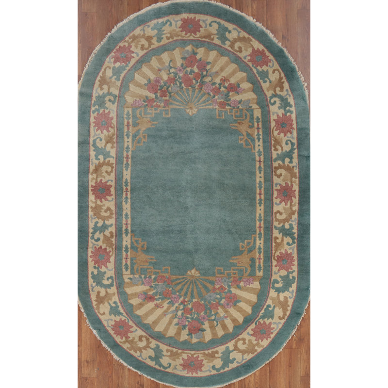 Tapis ovale chinois Art Deco