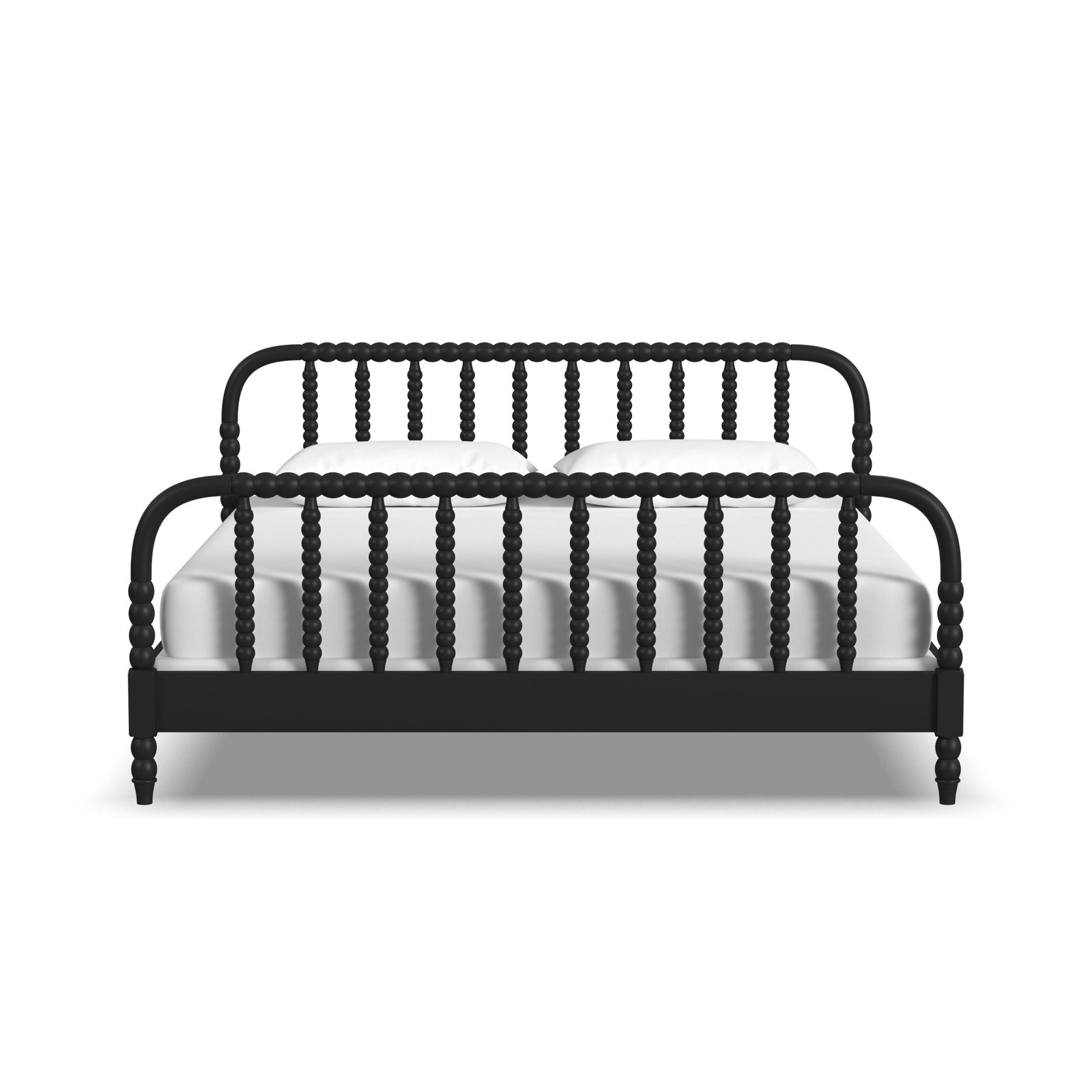 Benbrook Wood Spindle Bed, Black, King