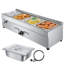 Chauffe-plats d'extérieur commercial en acier inoxydable à 4 plateaux au propane commercial