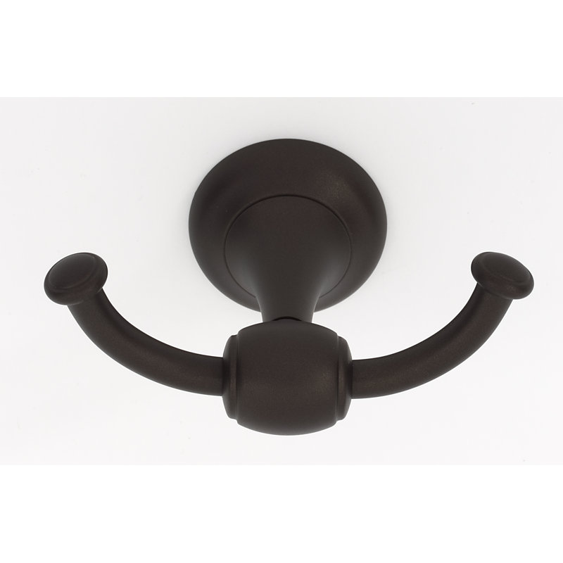 Double Robe Hook, Chocolate Bronze
