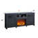 Rymann Farmhouse Fireplace TV Stand with Timer, Wood TV Console for TVs up to 78" with 23" Electric Fireplace Included