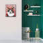 «Flower Crown Tuxedo Cat» par Furbaby Affiliates, art mural sur toile-101649257