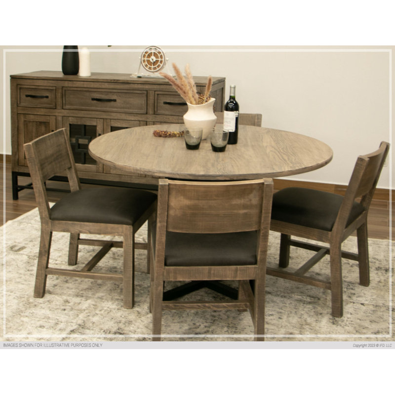 Onic Round Solid Wood Dining Table