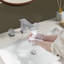 Robinet de salle de bain à large entraxe avec bonde Waterfall-95110730
