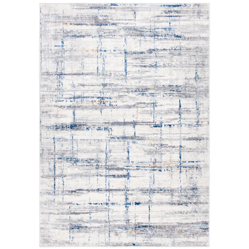 Amelia Cotton Abstract Rug, Rectangle 5'5" x 7'7"