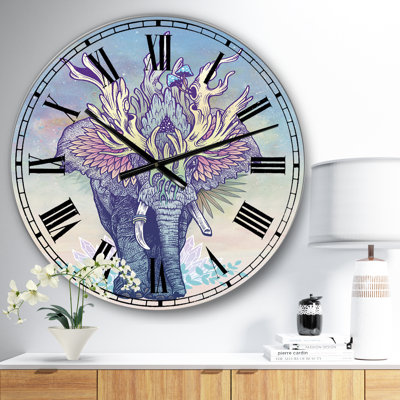 Spirit Elephant - Large Modern Wall Clock