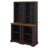Two-Piece Tall Cabinet, Modern Bookshelves With Storage Shelves, Freestanding Open Display Shelf With Anti-Tip Device-761012177