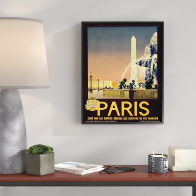 « paris fontaine », affiche rétro
