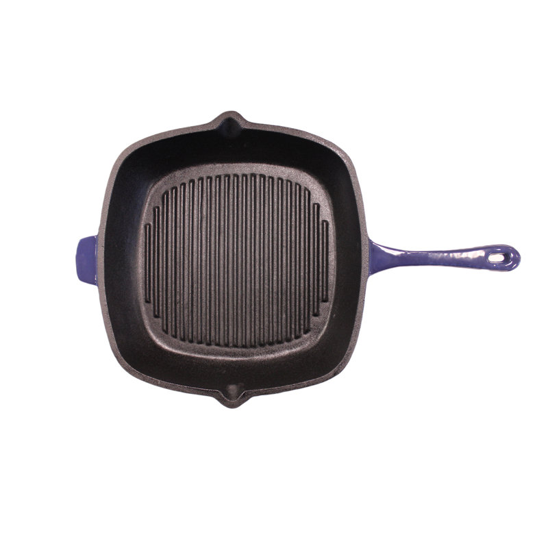 Poêle gril carrée en fonte 11 po BergHOFF Neo, Mauve