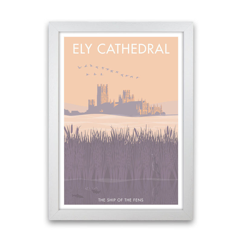 Ely by Stephen Millership - Print on Canvas, 63cm H x 46cm W x 3cm D, White Framed Paper