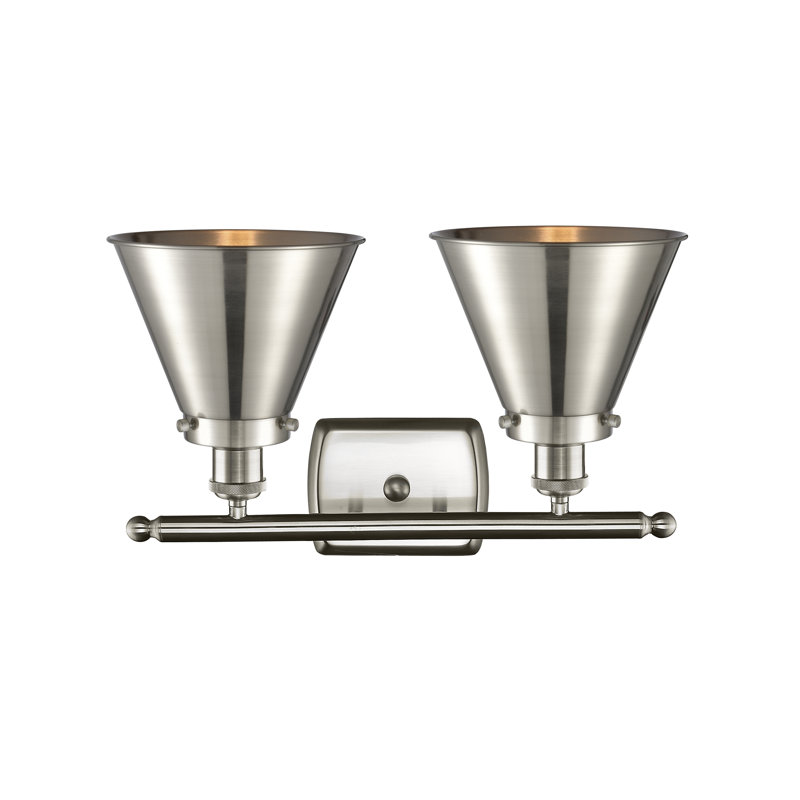 Donovan 2 - Light Dimmable Vanity Light, LED, Brushed Satin Nickel