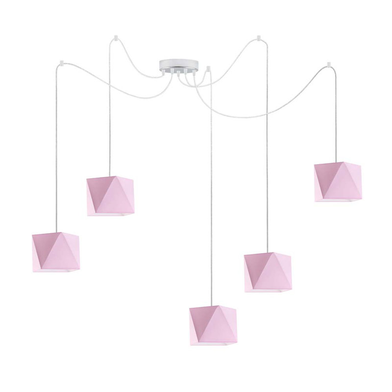 Thursa 5 - Light Pendant, Pink