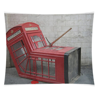 Tapisserie de démarcation en polyester de la boîte téléphonique