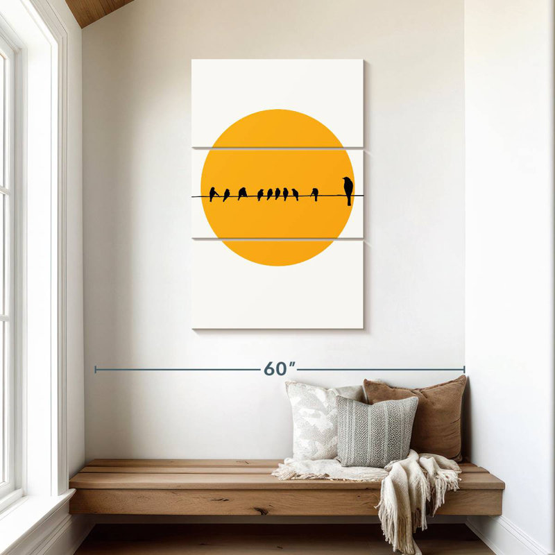 Brampt Sleeping Birds, 45" H x 28" W