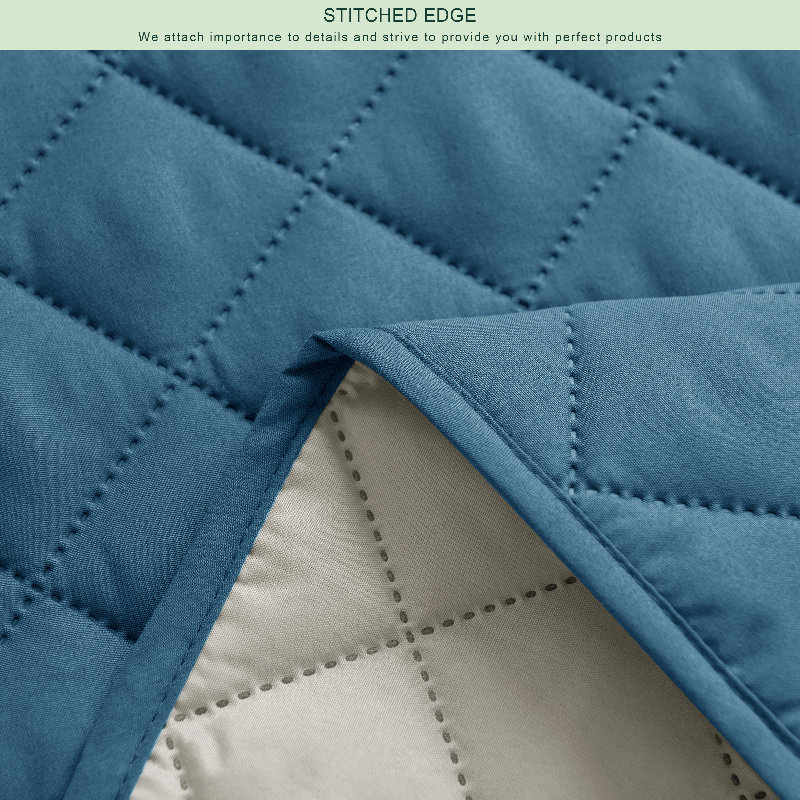 Housse de canapé pour canapé à 3 coussins, housse de canapé antidérapante pour chiens, housse de protection de meubles avec sangles élastiques en sangles pour chat (canapé, turquoise)
