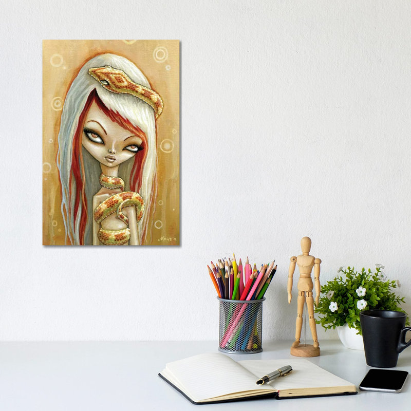 Sun Glow by Megan Majewski - Wrapped Canvas Painting, 30.48cm H x 20.32cm W x 1.91cm D