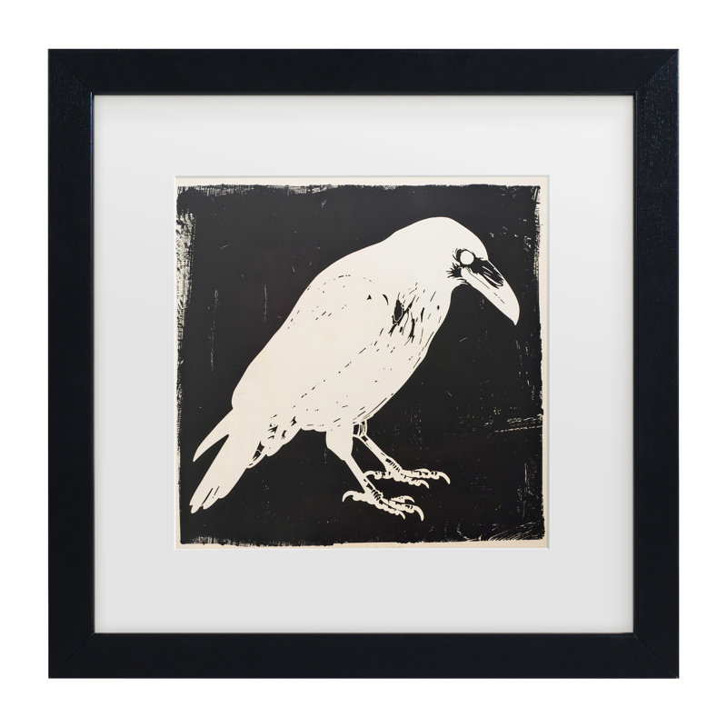 Œuvre encadrée à la bolognaise invariante «Bachel Andreas Magnusson», 13" H x 13" W, Black Framed