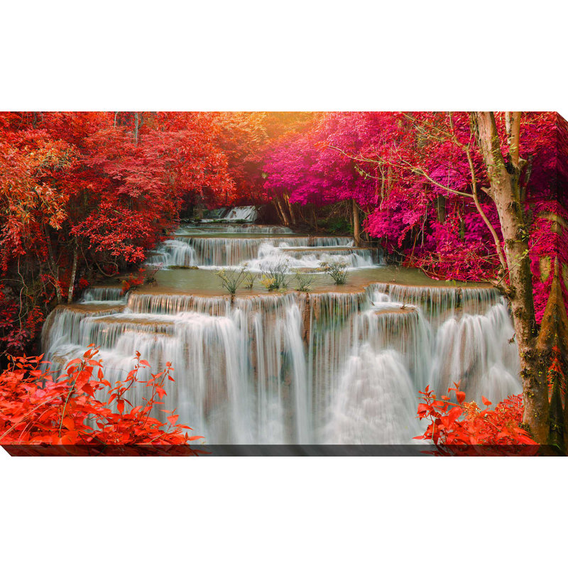 " Maple Leaf Waterfall ", 18" H x 30" W x 1" D