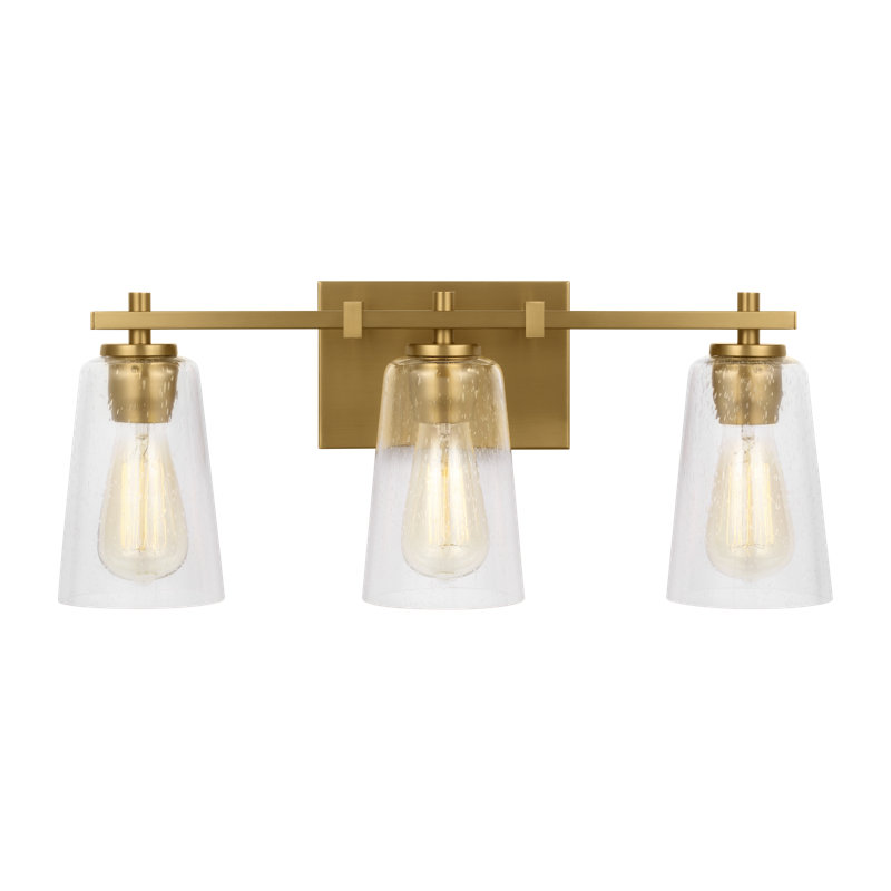 Noland 3 - Light Dimmable Vanity Light, Burnished Brass