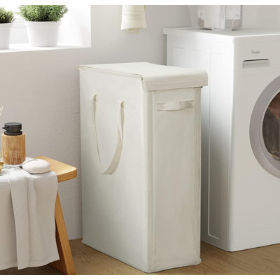Laundry Hamper with Lid Narrow Laundry Basket Foldable Dirty Clothes Hamper Organizer