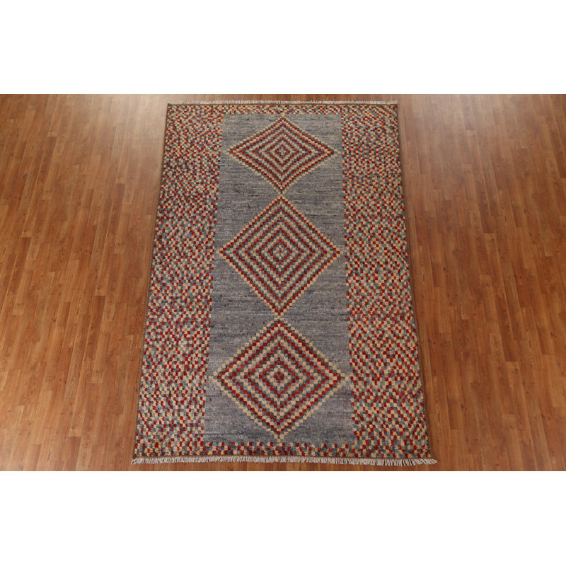 One-of-a-Kind 6'4'' X 9'8'' New Age Wool Area Rug in