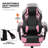 Reclining Computer Chair with Footrest & Detachable Lumbar Support 360 Degree Swivel-183082435