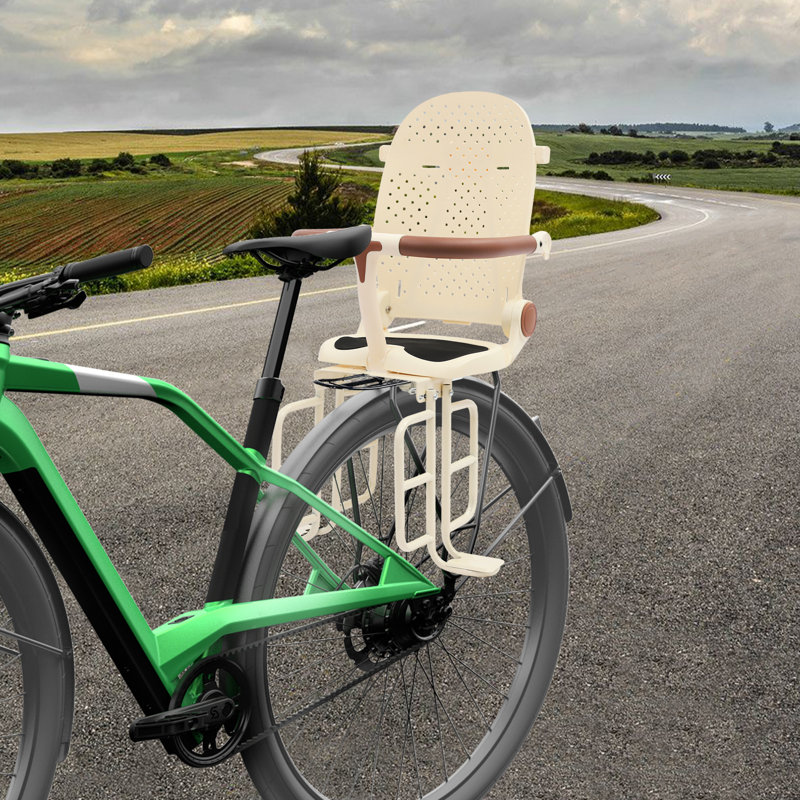 Siège arrière de vélo pour enfant, Beige