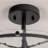 Jairdan 3-light Water Glass Drum Semi Flush Mount