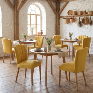 Upholstered Modern Dining Chairs Kitchen Chairs Solid Wood Leg Accent Chairs for Dining Room,Kitchen