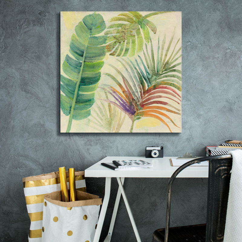  «Tropical Delight 1» par Albena Hristova, art mural sur toile, 26 po x 26 po