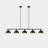 Dardani 5 - Light Dimmable Farmhouse Chandelier Billiard & Pool Table Lights Black Chandelier Island Lights for Kitchen Dining Room Light Fixture