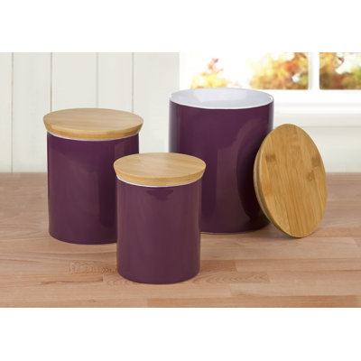 Wood Jar - Set of 3