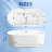 59-Inch Glossy White Acrylic Linear Freestanding Stand-Alone Soaking Bathtub with POP-UP Chrome Drain - cUPC Certified