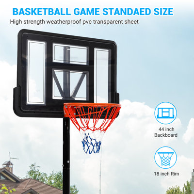 Idealhouse Portable Full-Size Basketball Hoop